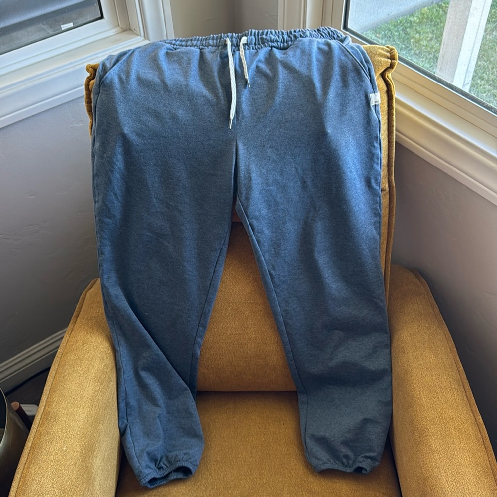 Vuori women’s performance joggers Light Azure Heather Sz M